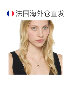 自营欧洲直邮GUCCI古驰 Horsebit女士18K金钻石项链吊坠玫瑰金