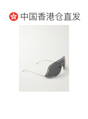 香港直邮LOEWE 罗意威 女士 标志D形框镀银太阳眼镜 LW40193U16A
