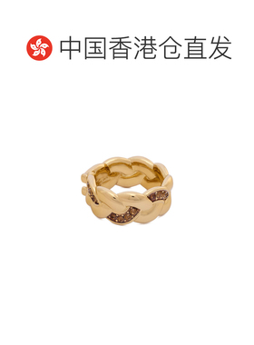 香港直邮COACH 女士戒指 37557607710 SS2026 金色 晶饰戒指