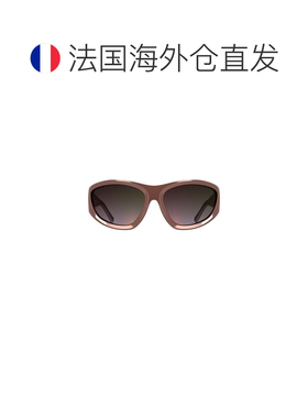 自营欧洲直邮Longchamp珑骧 女士玫瑰金金属质感植物树脂太阳镜