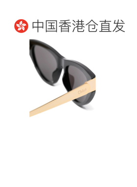 1h可退 香港直邮Chloe 蔻依 女士 猫眼太阳眼镜 CH0350S001BLACK0