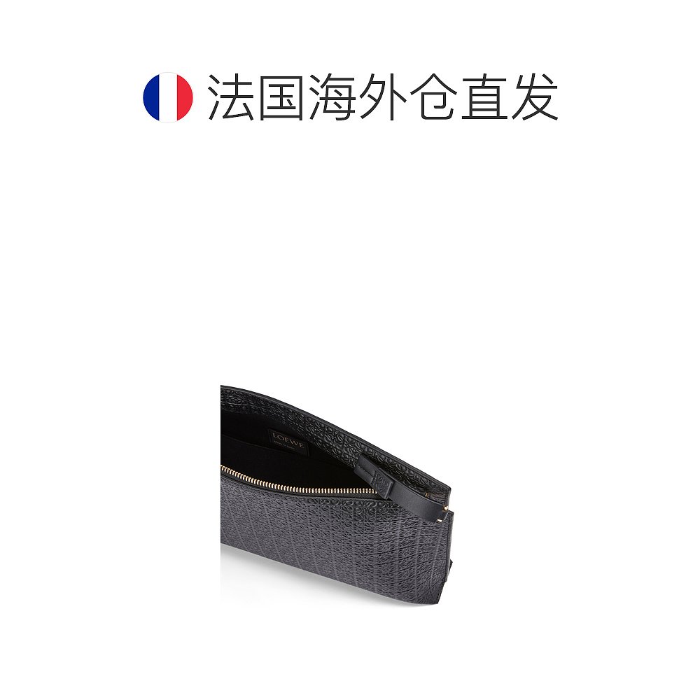 欧洲直邮LOEWE压纹真丝小牛皮Repeat T Pouch - 图1