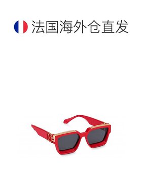 自营1h可退 欧洲直邮LV路易威登 红色醋酸纤维镜框太阳镜正品舒适