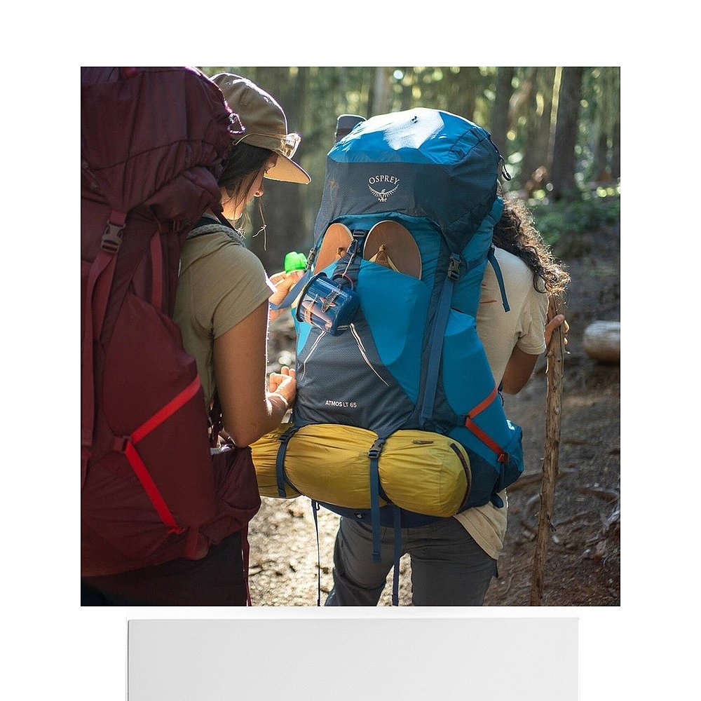 自营欧洲直邮Osprey小鹰 Atmos AG LT 65男士黑色尼龙背包新款 - 图3