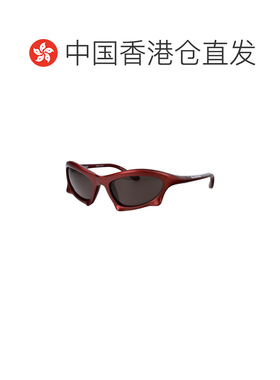 香港直邮BALENCIAGA 男士太阳镜 BB0229S005 SS2025 红色 几何框