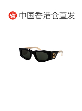 1h可退 香港直邮GUCCI 女士眼镜 GG1664S001 SS2026 黑色 几何框