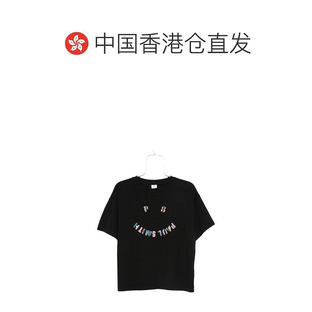 1h可退 香港直邮Paul Smith 女士 By and Polos T恤黑色T恤 W2R40 - 图1