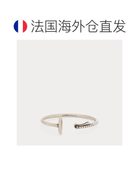 自营欧洲直邮Ralph Lauren拉夫劳伦 男士灰色纯银马球槌手镯