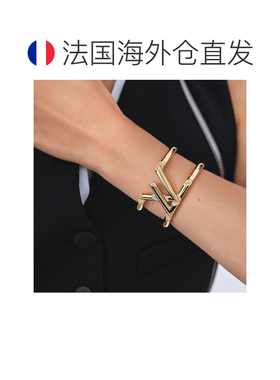 自营欧洲直邮LV路易威登 Volt金色黄金logo标识手镯男女通用配饰