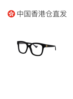 1h可退 香港直邮GUCCI 女士眼镜 GG1258O004 SS2026 黑色 徽标平