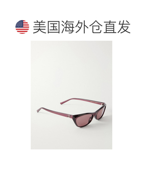 美国直邮Gucci 古驰 女士 G-detailed recycled-acetate 锁扣方形