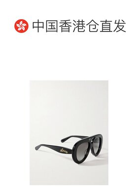 香港直邮LOEWE 罗意威 女士 飞行员醋纤太阳眼镜 LW40144U01B配饰