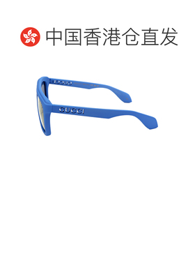 1h可退 香港直邮Gucci 古驰 男士 几何框太阳镜 GG1570S blue蓝色