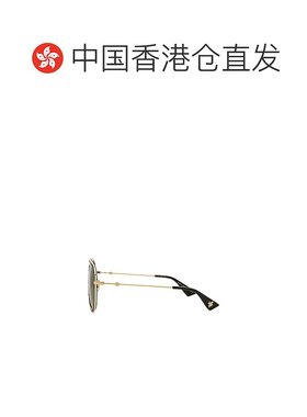 1h可退 香港直邮Gucci 古驰 女士 Block 织物飞行员太阳眼镜 GG00
