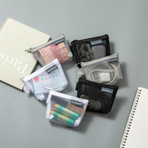 Mini Mesh Yarn Cashier Bag Portable Zero Wallet Student Brief Zipped Mouth Red Bank Card Package Identity Card Key Bag