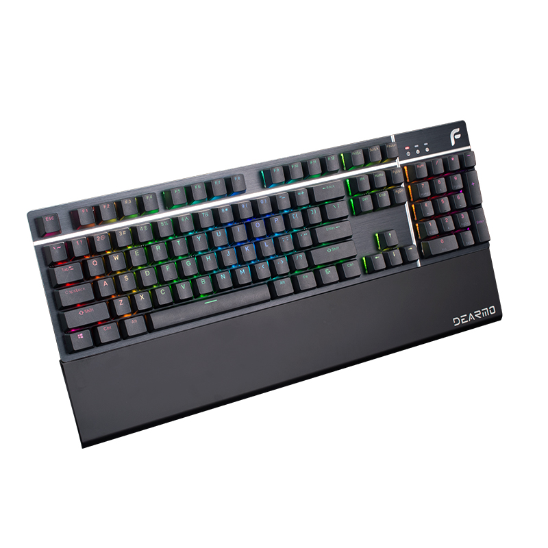 迪摩F8机械键盘电竞游戏键盘cherry黑轴红轴茶轴青轴全尺寸104键-图2
