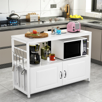 Kitchen shelve floor Multilayer Cut Vegetable Table table containing cabinet Domestic microwave oven Oven Containing cabinet
