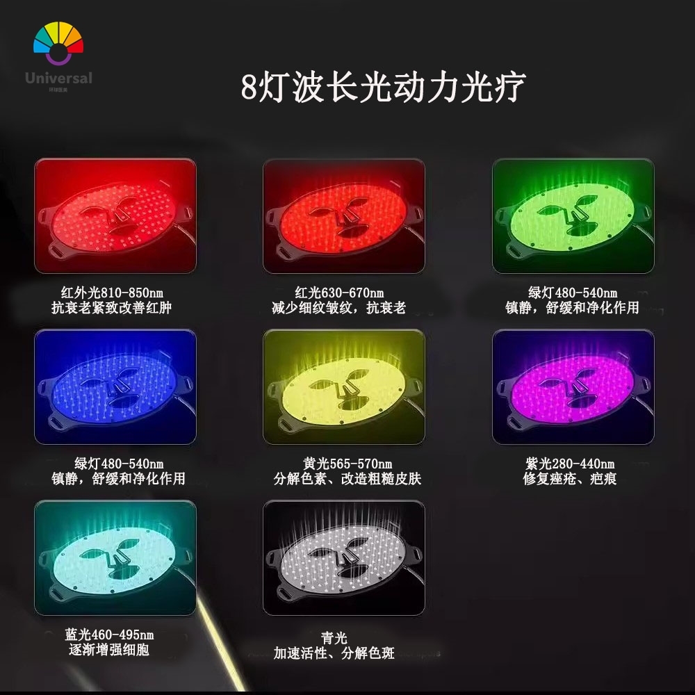 光子嫩肤仪led面罩美容仪脸部祛痘红蓝光提亮面膜仪美颈仪大排 - 图1