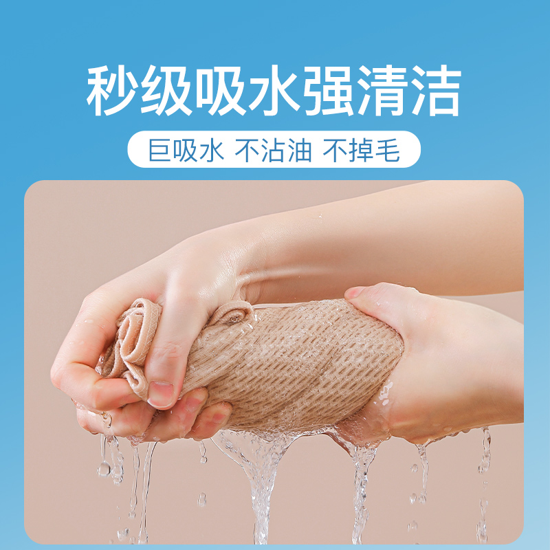 厨房清洁抹布纯棉蜂巢吸水不沾油易清洁加厚洗碗布家用懒人百洁布