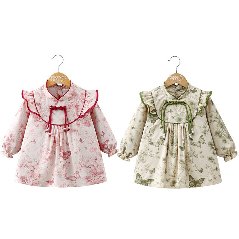 国风新中式女宝宝罩衣秋冬外穿儿童围兜吃饭防水防脏反穿衣饭兜,淘宝优惠券,粉丝福利购,淘宝优惠卷