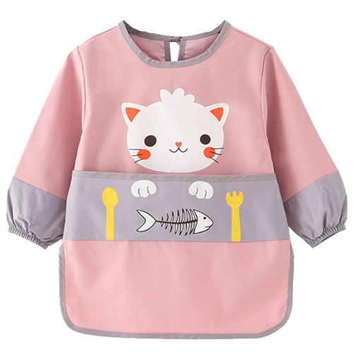 Детский нагрудник для детского сада, водонепроницаемый фартук подходит для мужчин и женщин для девочек для еды, лонгслив, делается под заказ