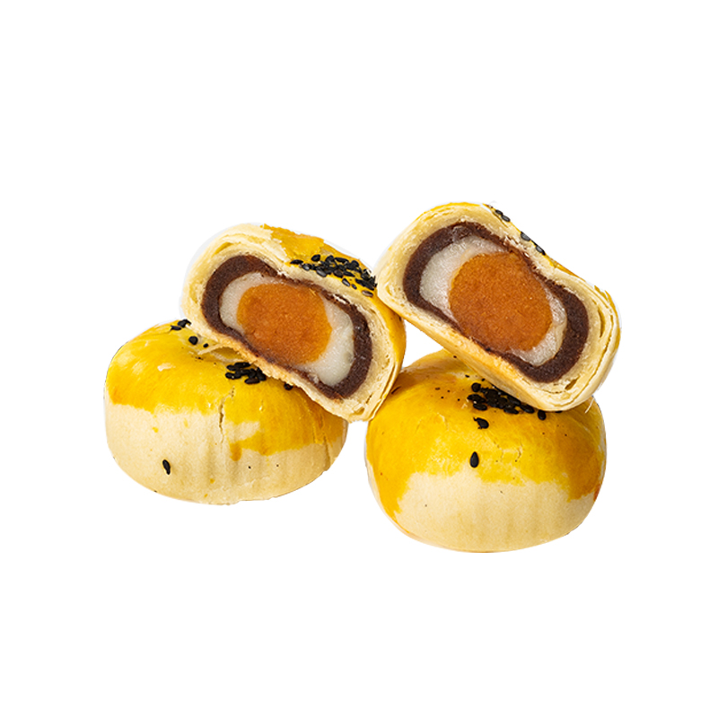 天下洞庭旗舰店天下洞庭红豆雪媚娘蛋黄酥6枚装网红小吃糕点办公室零食早餐点心3