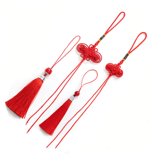 Chinese knot pendant small semi-finished DIY hanging spike