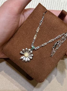 可爱轻奢小众满钻S925纯银小锁骨