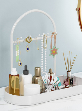 挂钥匙收纳摆件入户玄关置物架鞋柜上香水饰品杂物摆盘桌面收