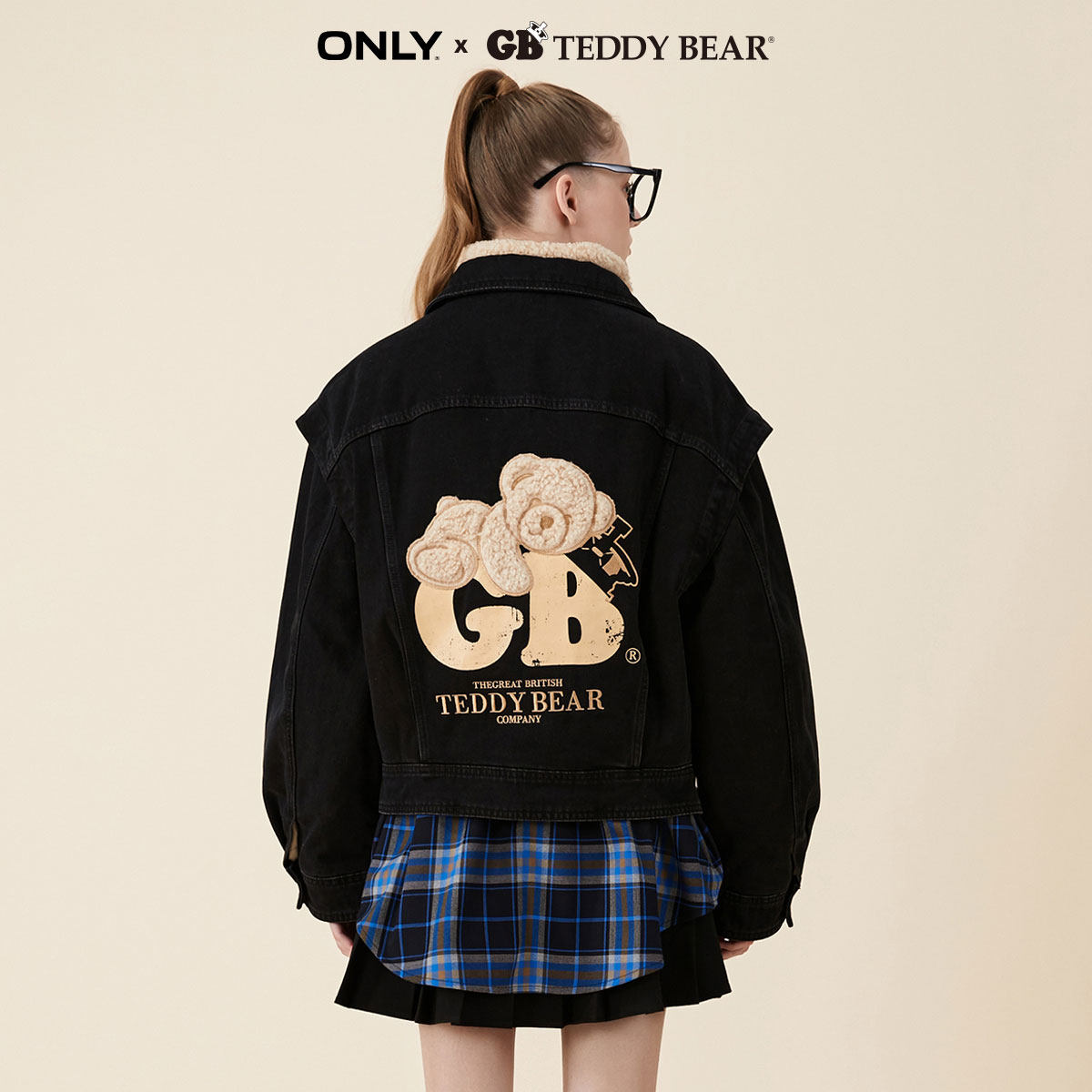 only奥莱2023春季新款teddy bear ONLYoutlets店短外套