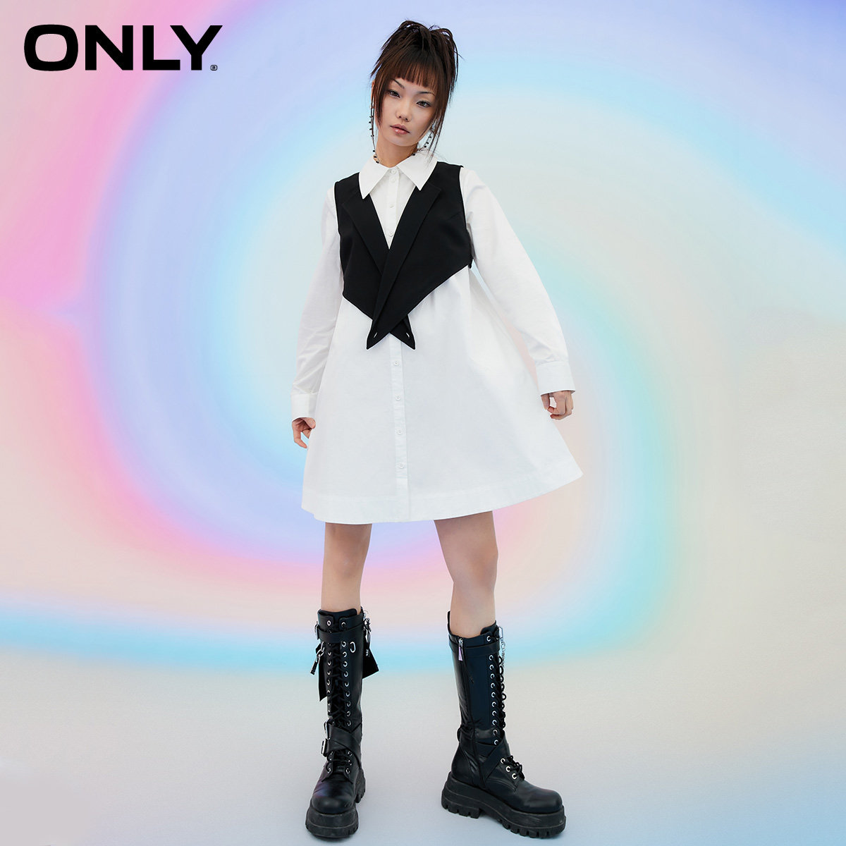 only奥莱春季新款多种穿搭连衣裙 ONLYoutlets店连衣裙