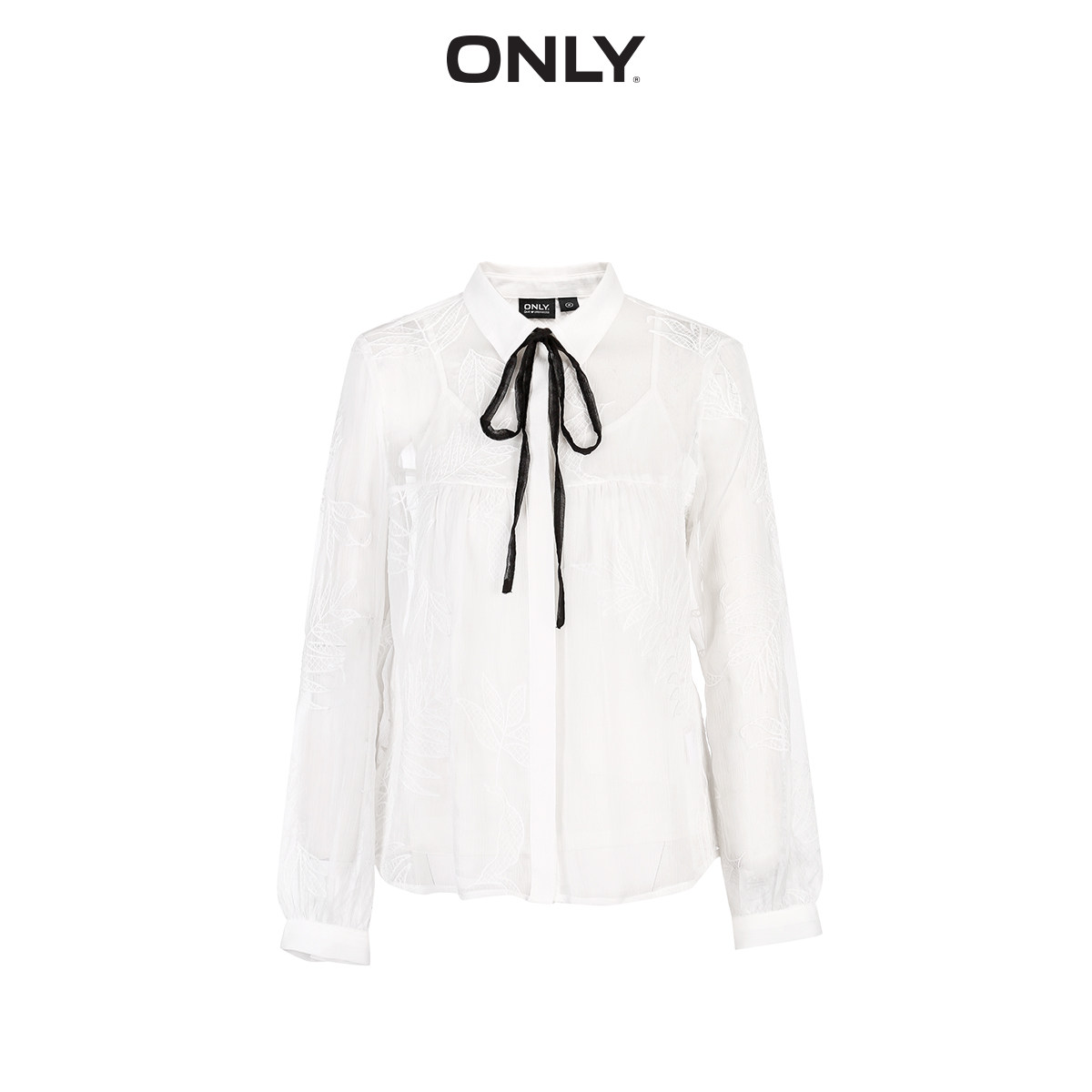 only夏季新款气质宽松系带套装衬衫 ONLYoutlets店衬衫