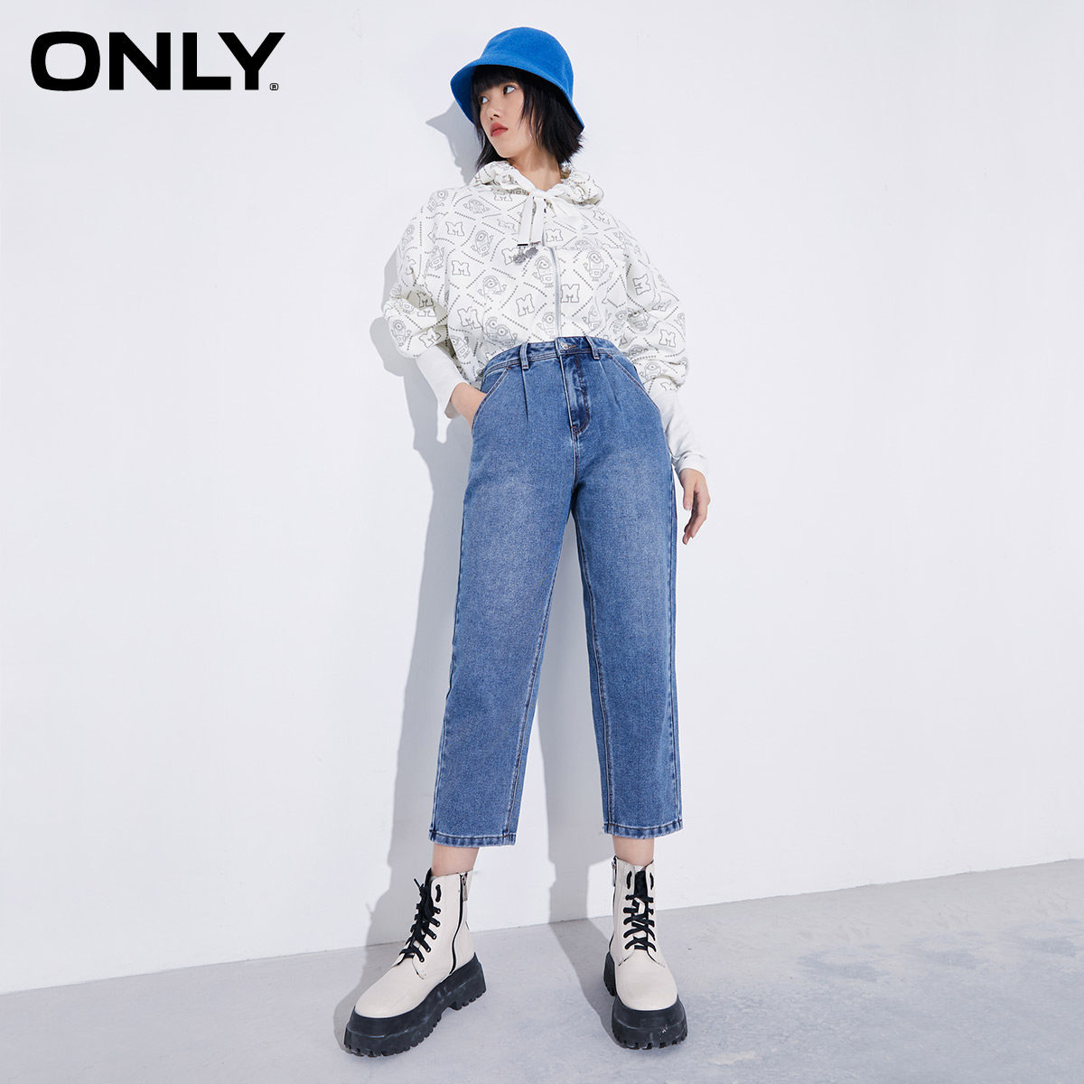 only2021冬季新款抗菌面料牛仔裤 ONLYoutlets店牛仔裤
