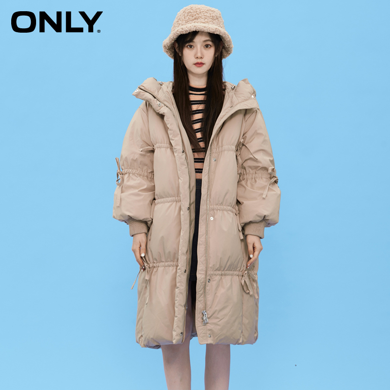 only奥莱冬季新款时尚90连帽白鸭绒 ONLYoutlets店羽绒服