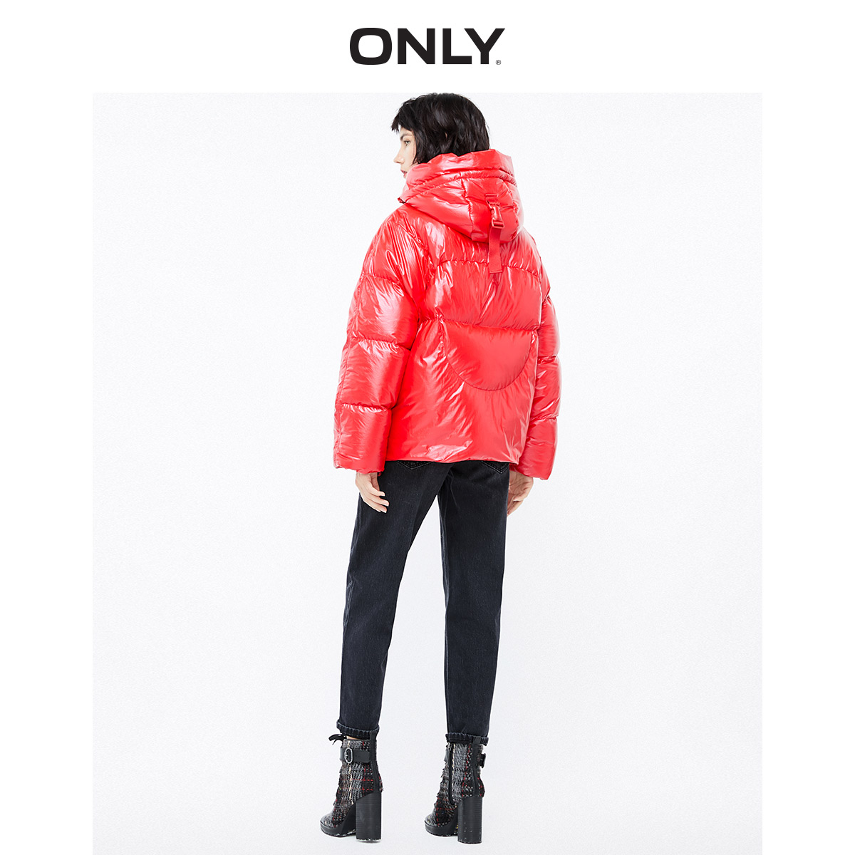 only奥莱秋季新款宽松短款羽绒服 ONLYoutlets店羽绒服