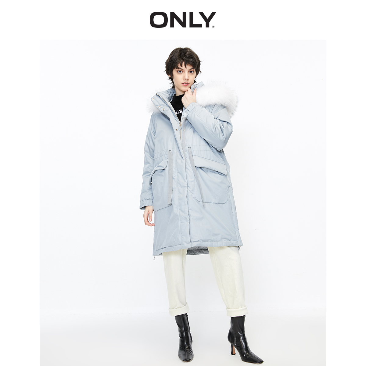 only奥莱秋季新款清新休闲羽绒服 ONLYoutlets店羽绒服