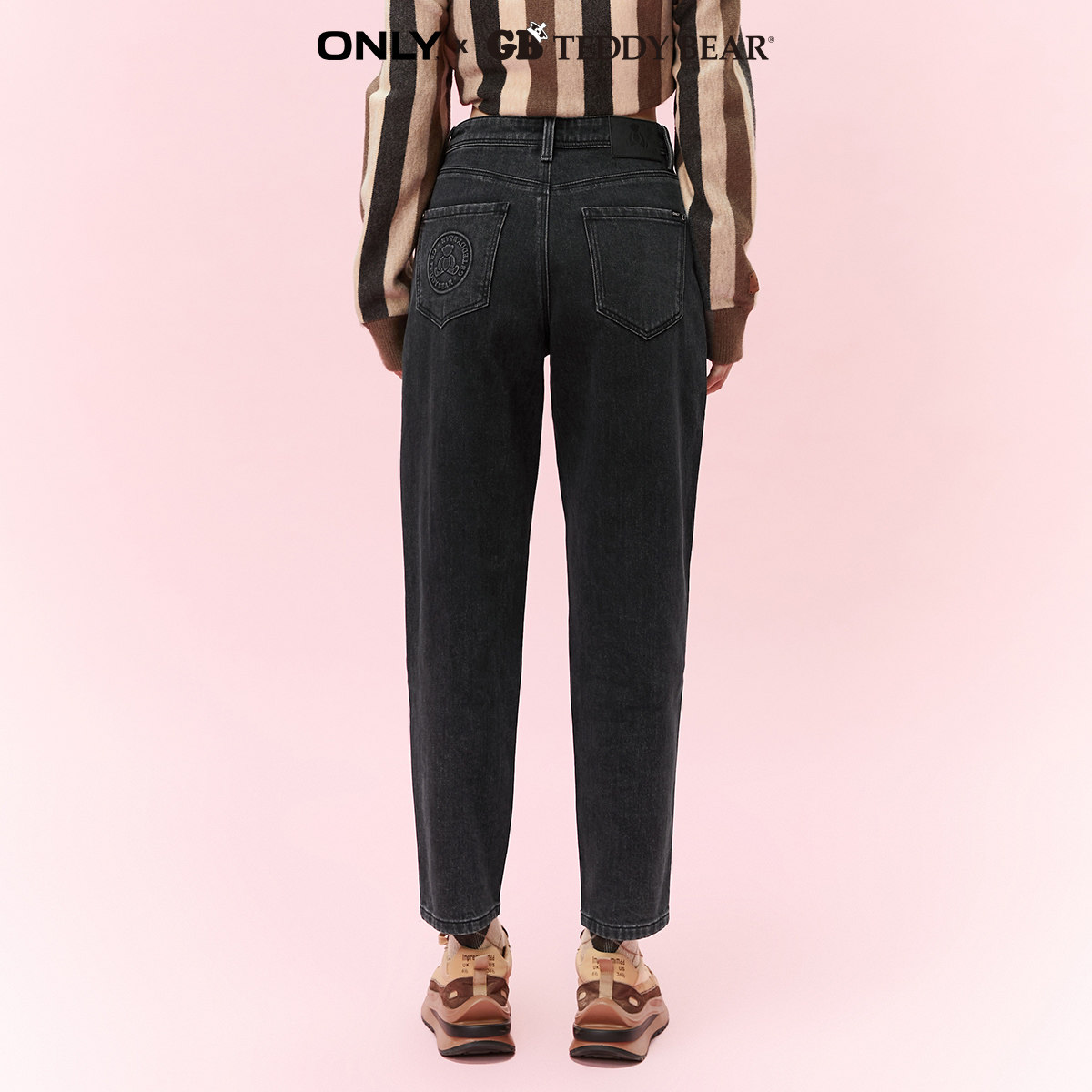 only奥莱2023春季新款百搭哈伦裤 ONLYoutlets店牛仔裤