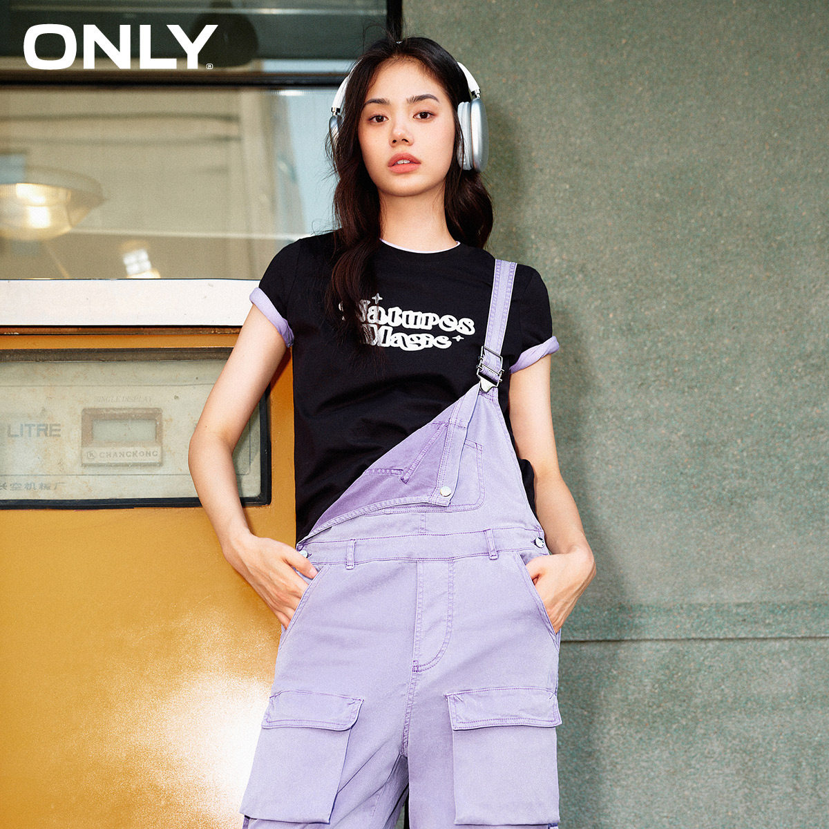 only奥莱2023春季新款撞色字母t恤 ONLYoutlets店T恤