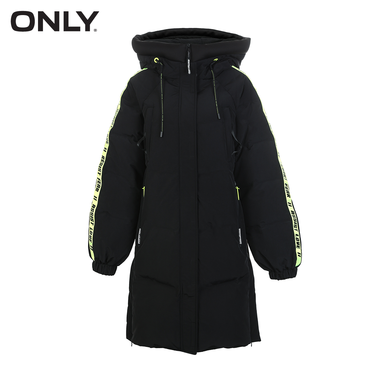 only清仓冬季新款撞色运动潮羽绒服 ONLYoutlets店羽绒服