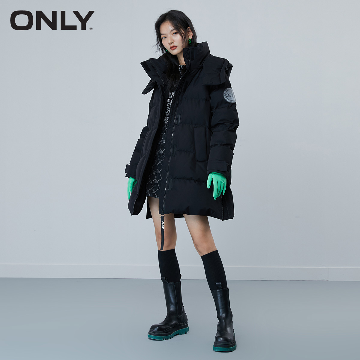 only2021冬季新款三防蓄热羽绒服 ONLYoutlets店羽绒服