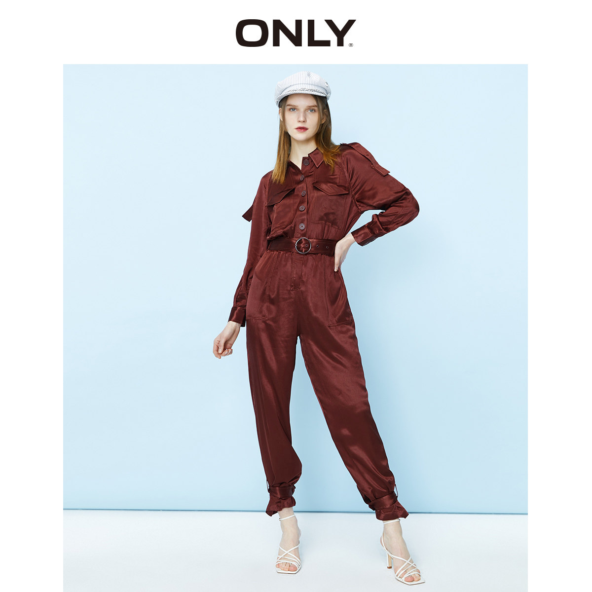 only洋气收腰束脚显瘦宽松女连体裤 ONLYoutlets店休闲裤