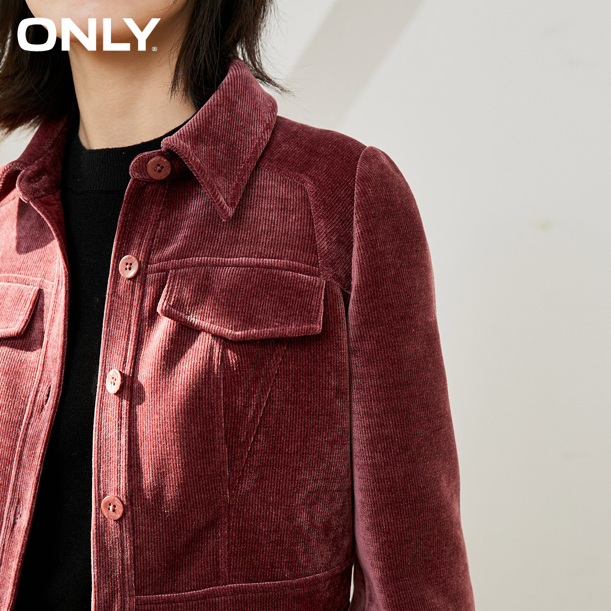 only2021秋季新款洋气简约连衣裙 ONLYoutlets店连衣裙