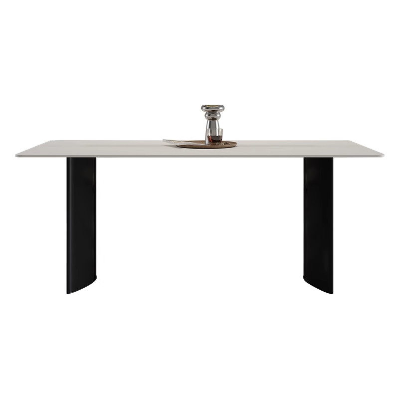 德利丰纯白岩板餐桌意式轻奢家用小户型餐厅桌子长方形餐桌椅组合,淘宝优惠券,粉丝福利购,淘宝优惠卷