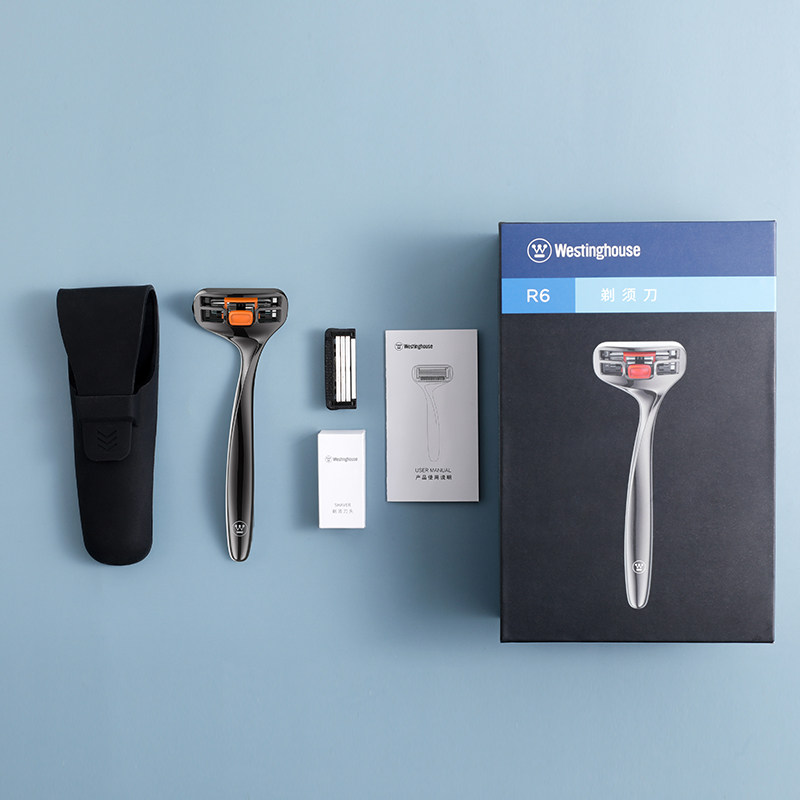 西屋剃须刀手动男士生日 6礼盒包装 西屋南京剃须刀