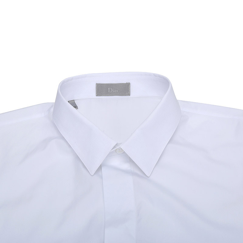 dior /迪奥男装白色纯棉府绸饰衬衫 CLUSA海外衬衫