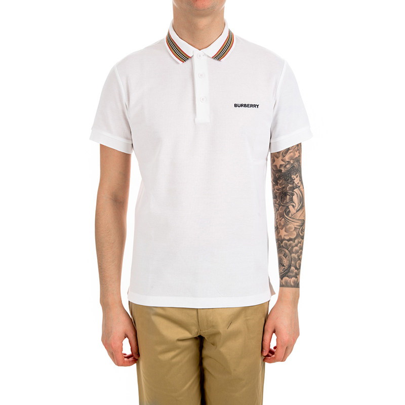 burberry /博柏利男士白色polo衫 CLUSA海外Polo衫