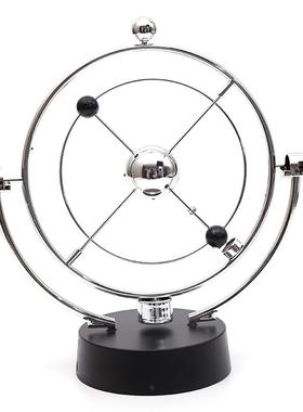 usb电池两用永动仪 金属混沌摆永动球物理动态艺术牛顿摆家居礼品