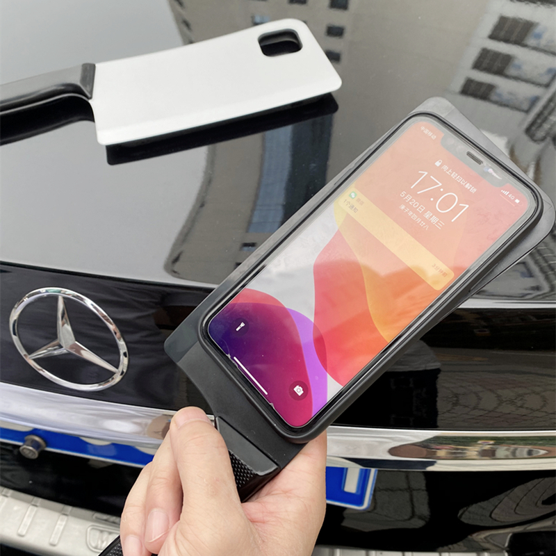 SIMFCX新款趣味恶搞菜刀手机壳OPPO Reno9/8Pro欧美潮牌个性创意K10x超火搞怪刀形外壳A56s网红直播间同款A97 - 图3