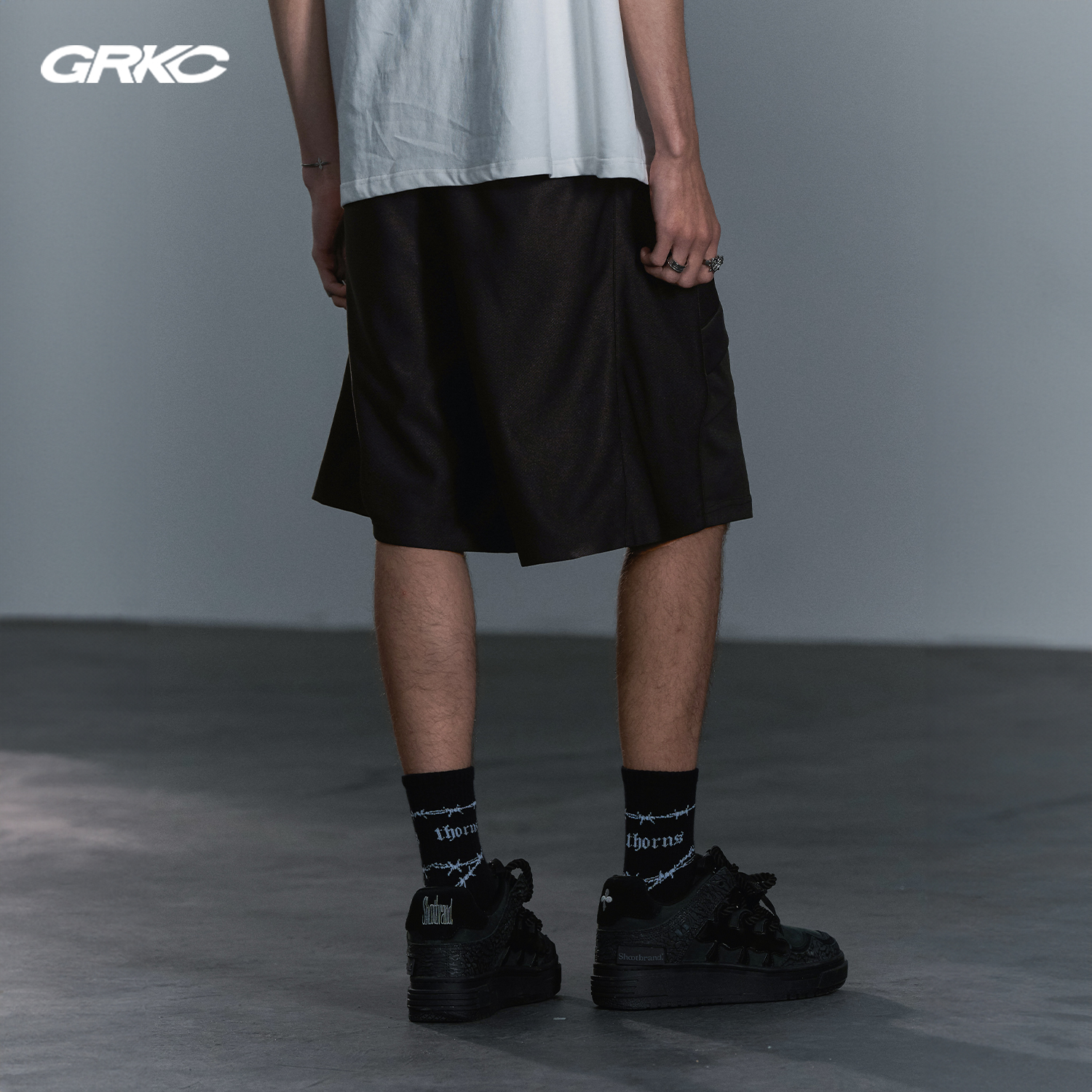 【特价清仓】GRKC吉尔卡克 多口袋网眼短裤轻薄廓形宽松五分裤,淘宝优惠券,粉丝福利购,淘宝优惠卷