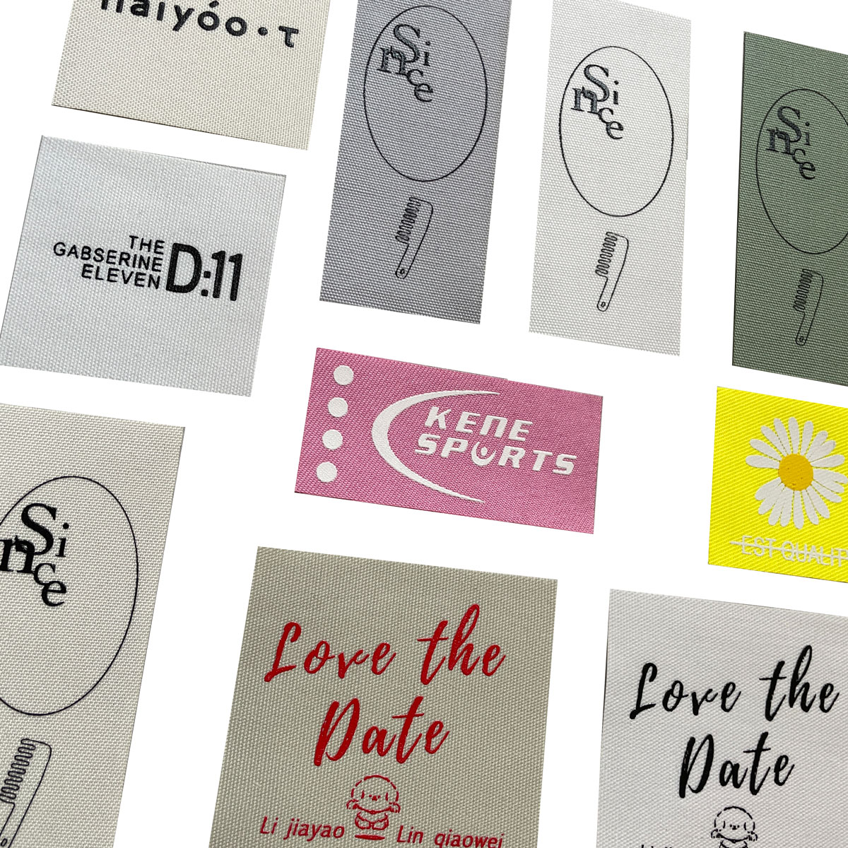 时尚潮酷款长条图案修补丁贴米色布贴衣服裤子装饰贴花补破洞手缝 - 图0